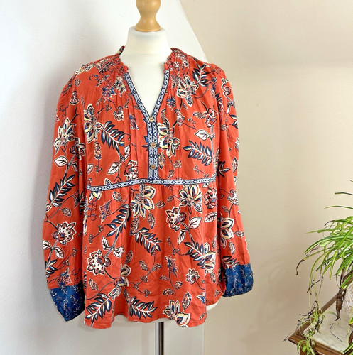 Mantaray size bohemian top - mantaray,