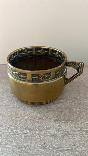 Arts crafts brass punch cup - arts,