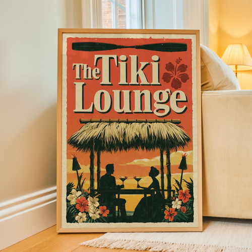 Tiki lounge retro tropical - tiki,