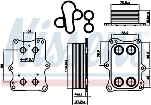 Nissens nis 90969 oil - nis,