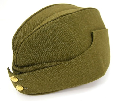 Wwii khaki side cap - wwii,