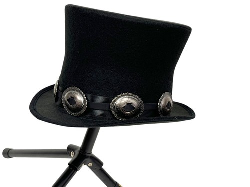 Rock star plain top hat - rock,