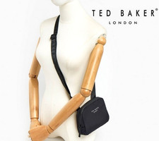 Ted Baker Jet Black Mini CrossBody Bag Adjustable Purse Travel Small Handbag £69