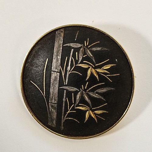 Amita stamped japanese brooch - amita,