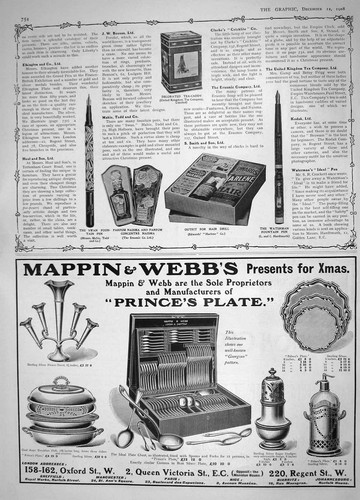 Old antique print 1908 - antique,