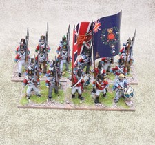 28mm Napoleonic metal BRITISH INFANTRY x22 Painted Black Powder Warlord 33692