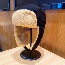 Mens Ladies Ushanka Trapper Hat - Faux Fur Lined Russian Style Warm Winter Cap