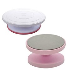 360 Degree Rotating and Tilting Cake Stand Turntables - Anti Slip