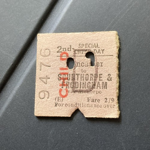 Half railway ticket - half.,