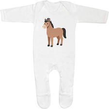 'Horse with Hat' Baby Romper