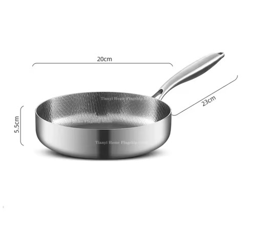Non stick titanium frying pan - titanium,