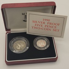 1990 five pence - uk,