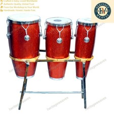 Fibre Congo With Stand Drum Instrument Percussion