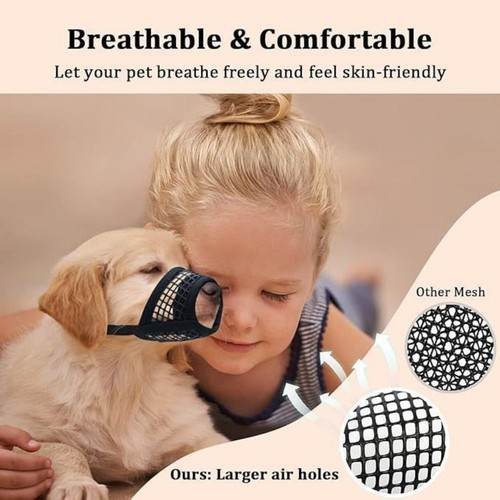 Adjustable dog muzzle - dog, soft
