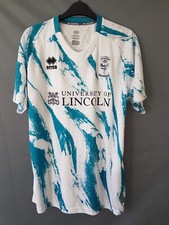 Lincoln City 3rd Shirt 2022. Large. Original Errea. White Adults Football Top L.