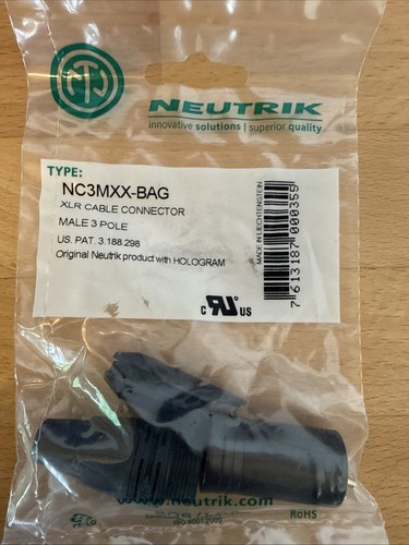 Neutrik nc3fxx bag - 4x, nc3fxx-bag
