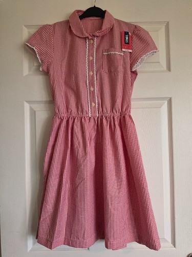 Girls red and white check