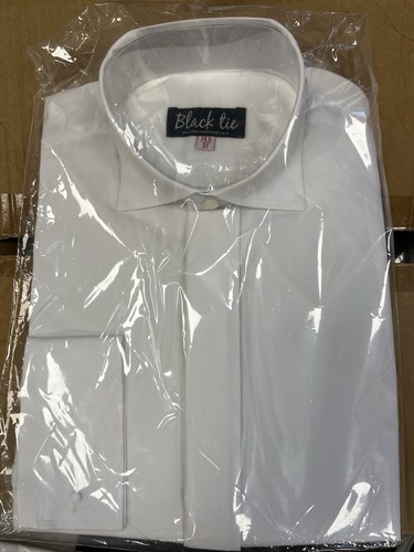 White wing collar shirt - white, long