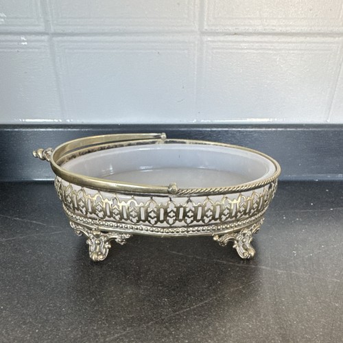 Vintage oval brass - vintage, tray