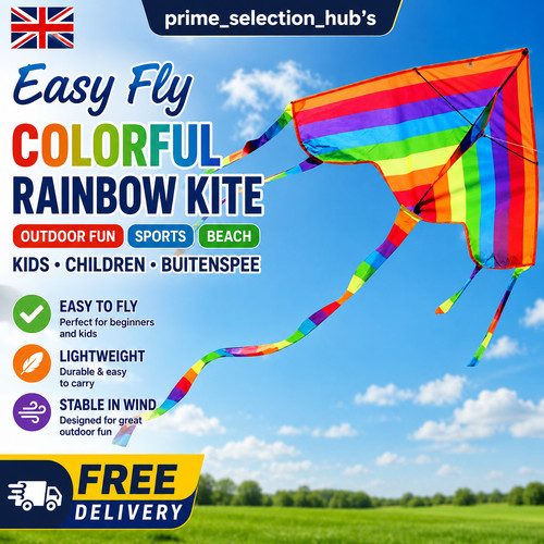 Easy fly colorful rainbow kite - fly,