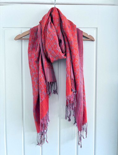 Orange multi geometric woven - multi,