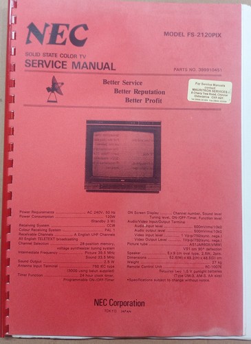 Nec television service - television,