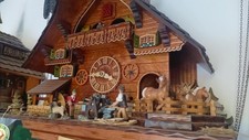 MAGNIFICENT LARGE cuckoo clock ORIGINAL black forest 8 day Hubert Herr - VIDEO