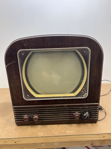 Vintage philco wood cabinet - philco,