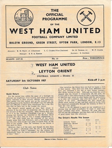 West ham united leyton - west, v