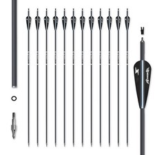 12PCS 30" Carbon Arrows 2.95"