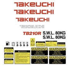 Decal Sticker Set Takeuchi
