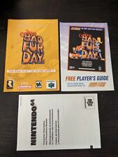 Authentic/Original Nintendo 64 (N64) Conker's Bad Fur Day - USA NTSC MANUAL ONLY