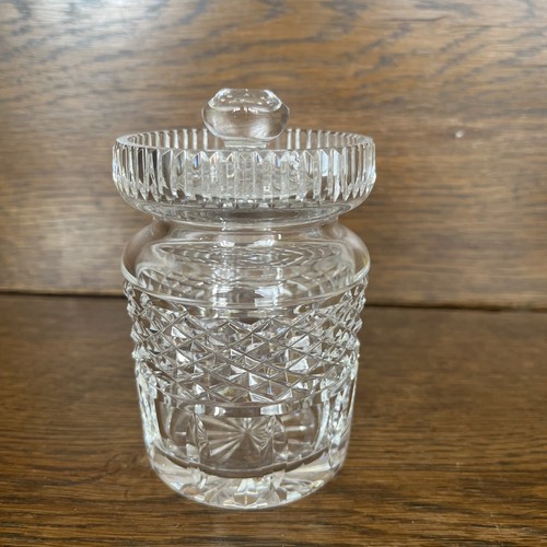 Crystal glass condiment jam - crystal,