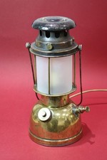 Vintage Brass Hurricane Lamp