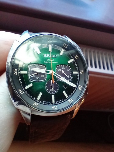 Seiko solar green men - solar, watch