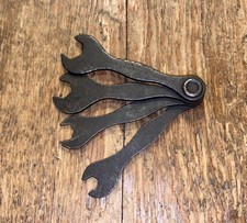 VINTAGE TERRY’S SMALL SPANNER SET No 526515 CLASSIC CAR MOTORCYCLE OLD TOOLS