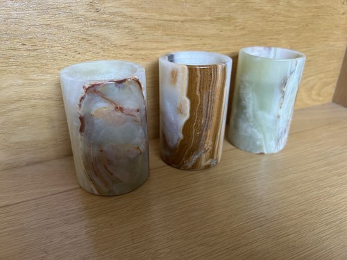 Marble tea light candle - marble,