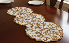 Floral Beads Table Runner