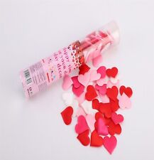 4 Pink Red Heart Petal Confetti Cannons Wedding Valentines Engagement Confetti