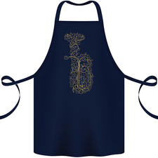 A Tuba Musical Instruments Brass Band Cotton Apron 100% Organic
