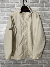 Musto Performance Sailing Jacket Mens Medium Beige Waterproof Full Zip Coat