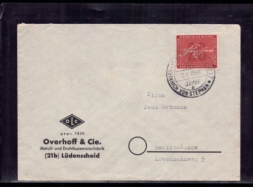 Frg letter fdc birthday - -, of