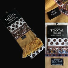 Tootal Vintage Mod Scarf, Mustard, MOD, Retro, BNWT