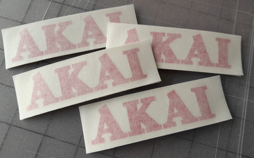 Red akai stickers - 4,
