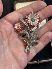 Vintage flower spray - vintage, brooch