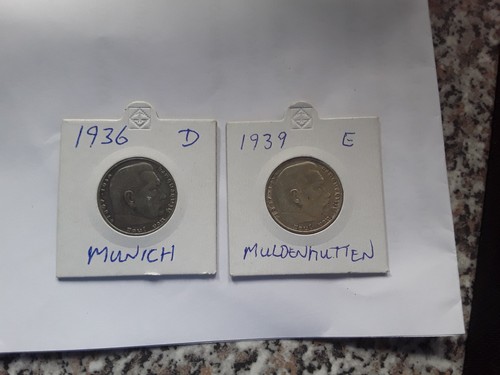 German silver riechsmarks - 2x,