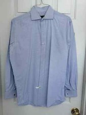 Alain Figaret Blue check, Spread Collar dress shirt