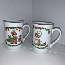 Set of 2 VTG 1980 Porcelain