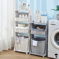 Laundry Sorter Rolling Cart