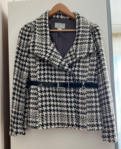 Dogtooth check jacket - check,